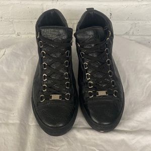 Balenciaga Arena High Black leather size 43 mens 10 shoes